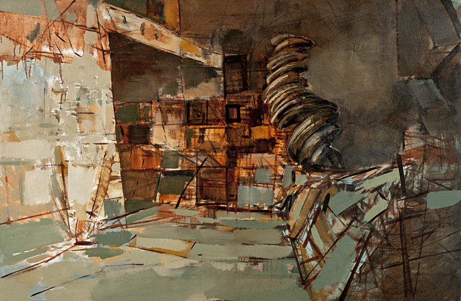 Coşkun Sami, "Envanter I", 2012. Tuval üzerine yağlı boya, 67 x 100 cm. Coşkun Sami, "Envanter I", 2012. Tuval üzerine yağlı boya, 67 x 100 cm.